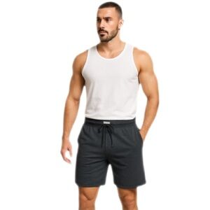 Free Planet Gray Organic Cotton Stretch Shorts, S